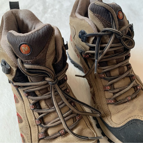 Women's Merrell Waterproof Vibram Hiking Boots Size 8.5 - Picture 7 of 14